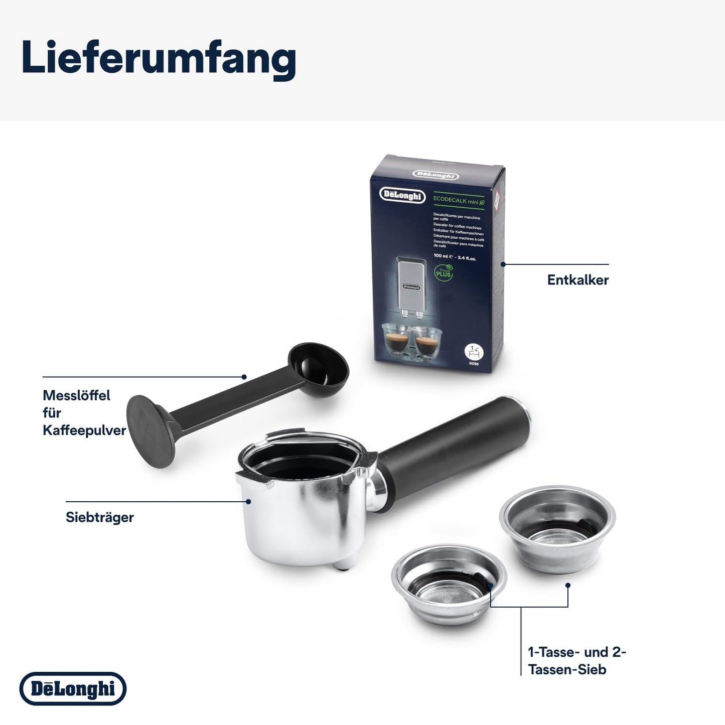 Espresso Siebträgermaschine mit Milchaufschäumer, 15 cm schmal, für Kaffeepulver & ESE Pads, 1 l Tank, Schwarz